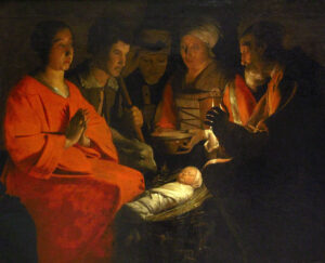 Georges de La Tour l'adoration des bergers, Musée du Louvre © droits réservés